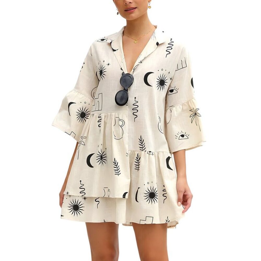 Camila Blanco Womens  Mini Dress